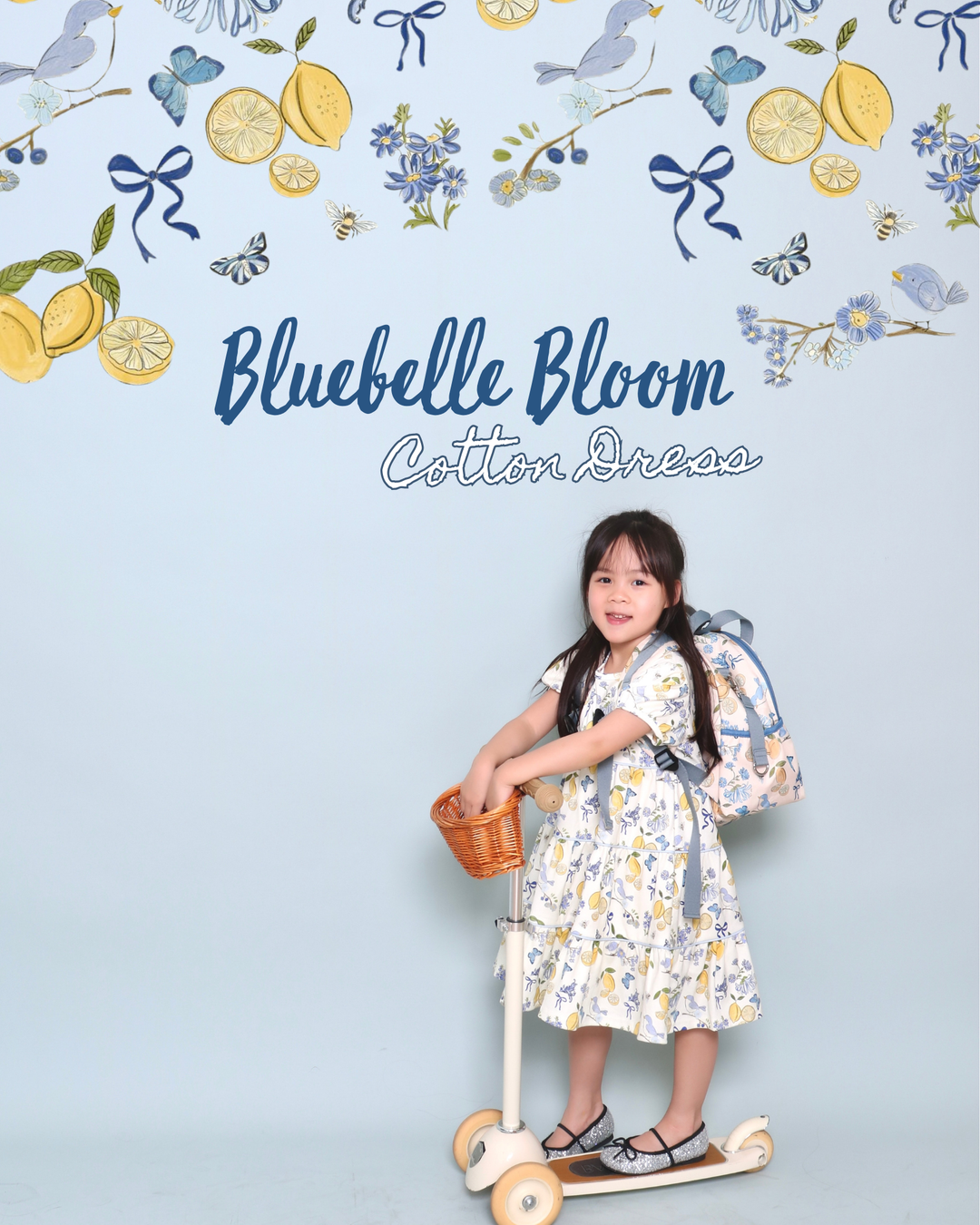 [PRE-ORDER] Bluebelle Bloom Cotton Dress