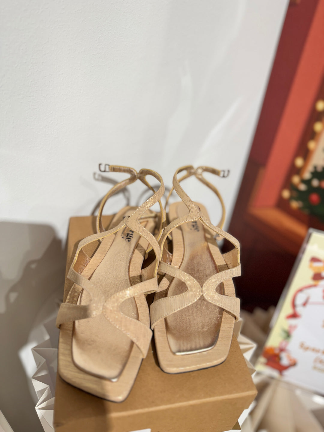 [PRE-ORDER] Leather Sandals (ROSE GOLD)