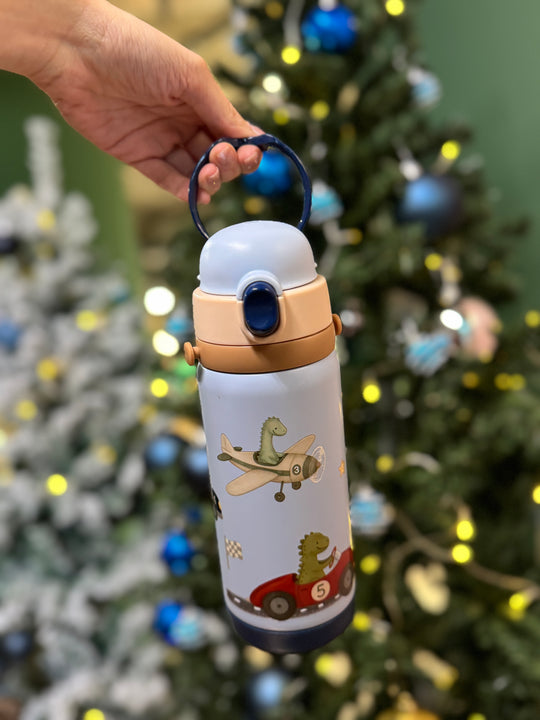 [PREORDER] Dino on Wheels Thermal Water Bottle