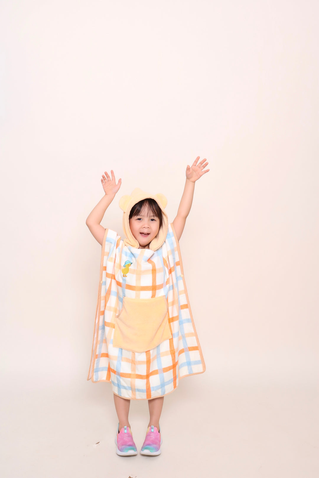 Gingham Poncho