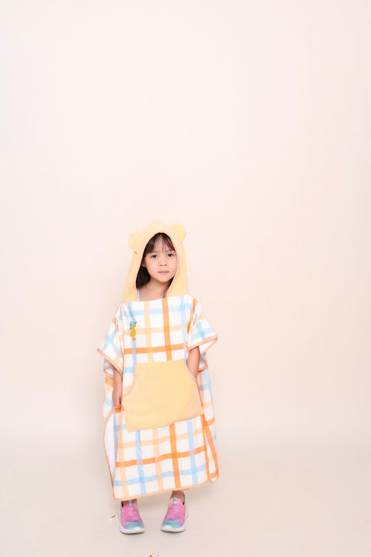 Gingham Poncho