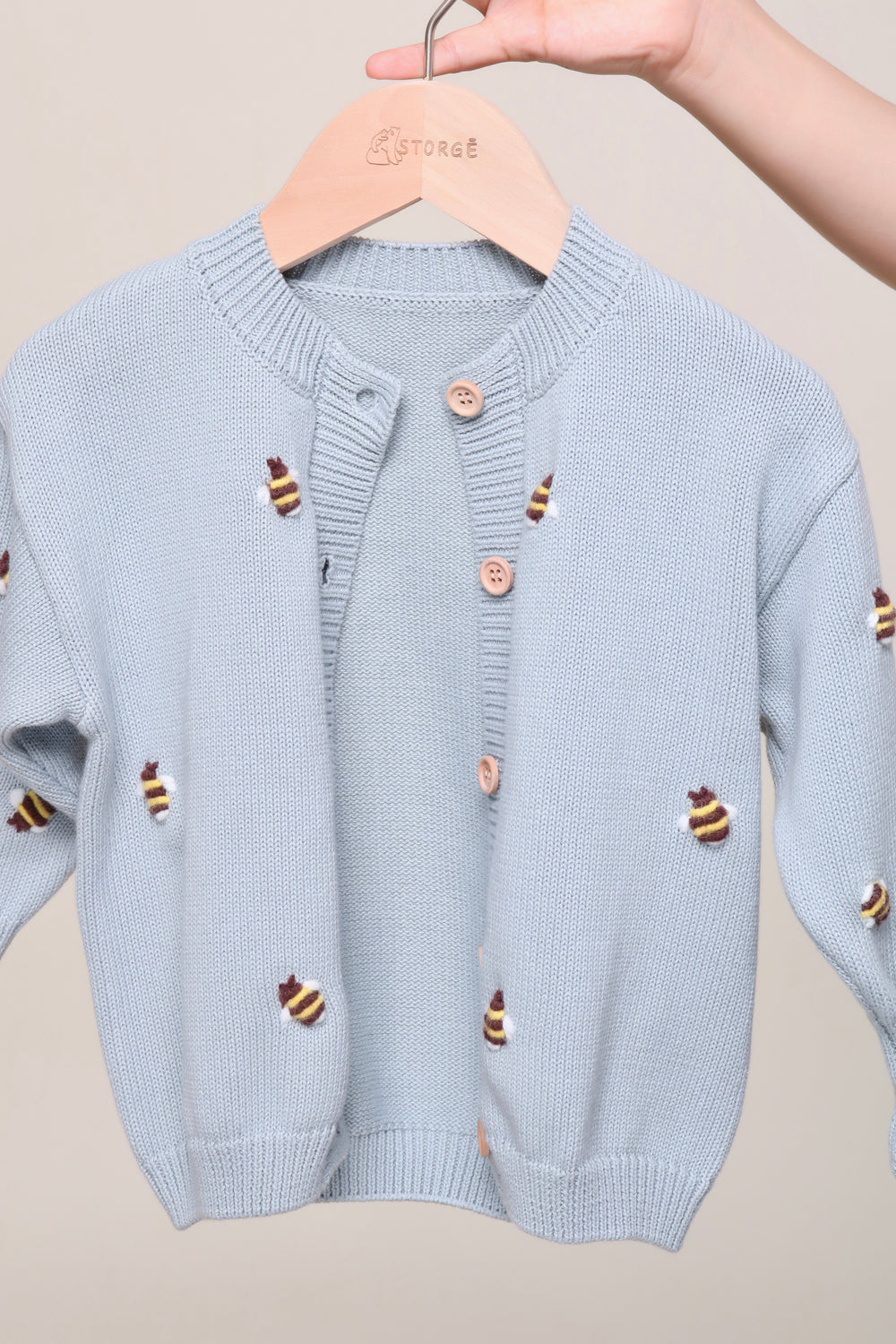 Bee Cardigan - Blue