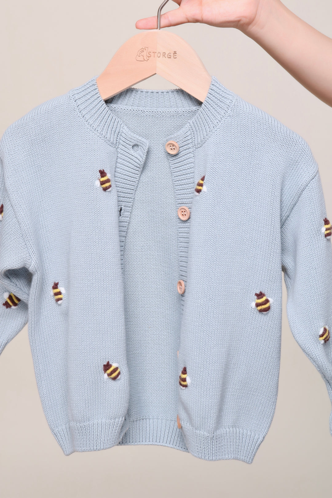 Bee Cardigan - Blue