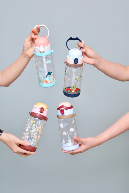 [PREORDER] Dino on Wheels Tritan Water Bottle