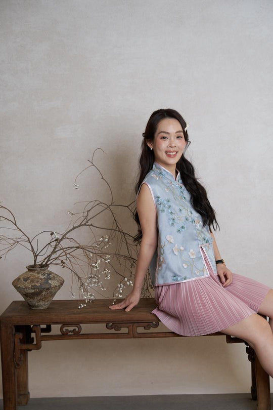 Pleated Skorts - Blush