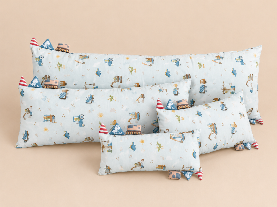 [PRE-ORDER] Construction Dino Pillowcase