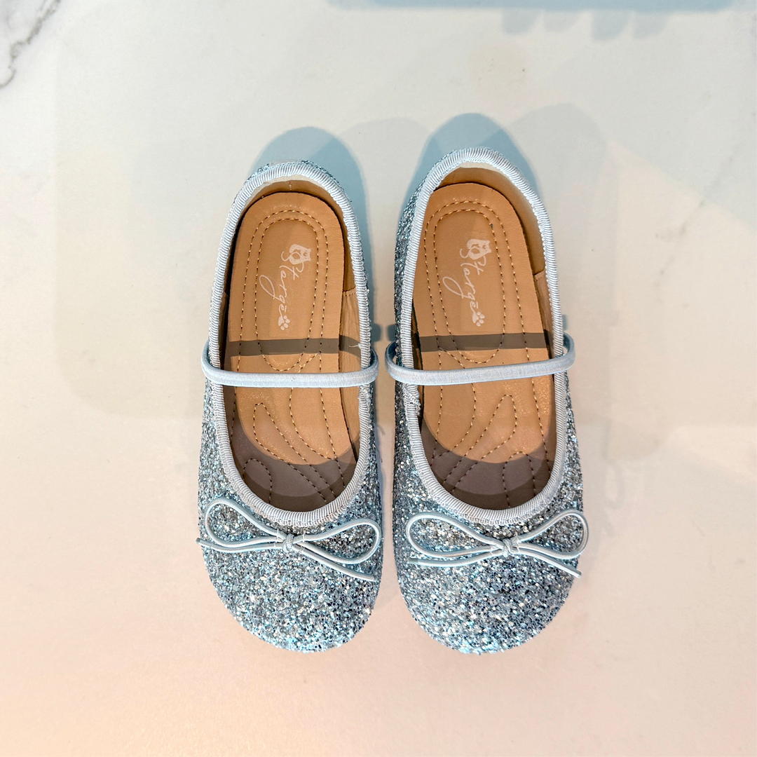Sparkly Shoes - Silver Starlight