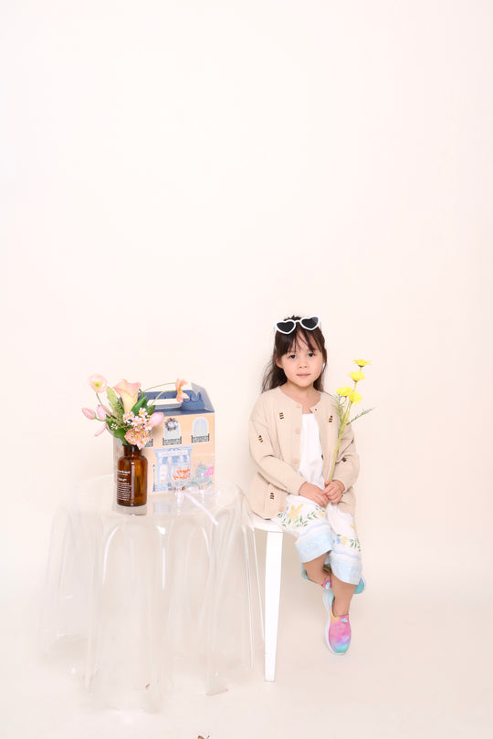 Bee Cardigan - Hazelnut