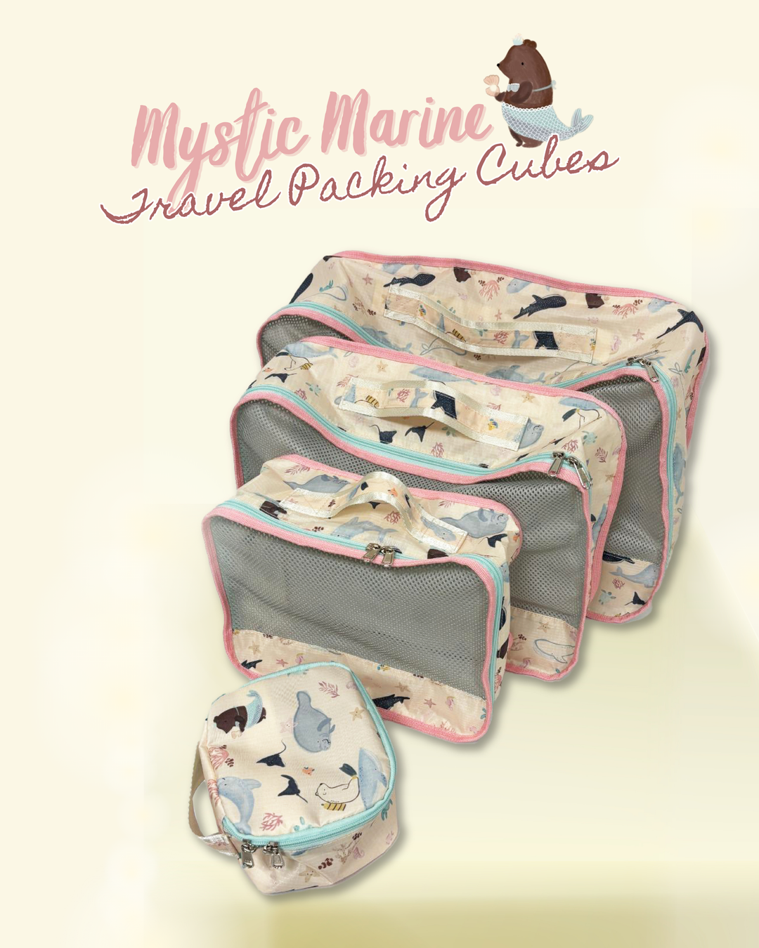 [PRE-ORDER] Mystic Marine Travel Packing Cubes