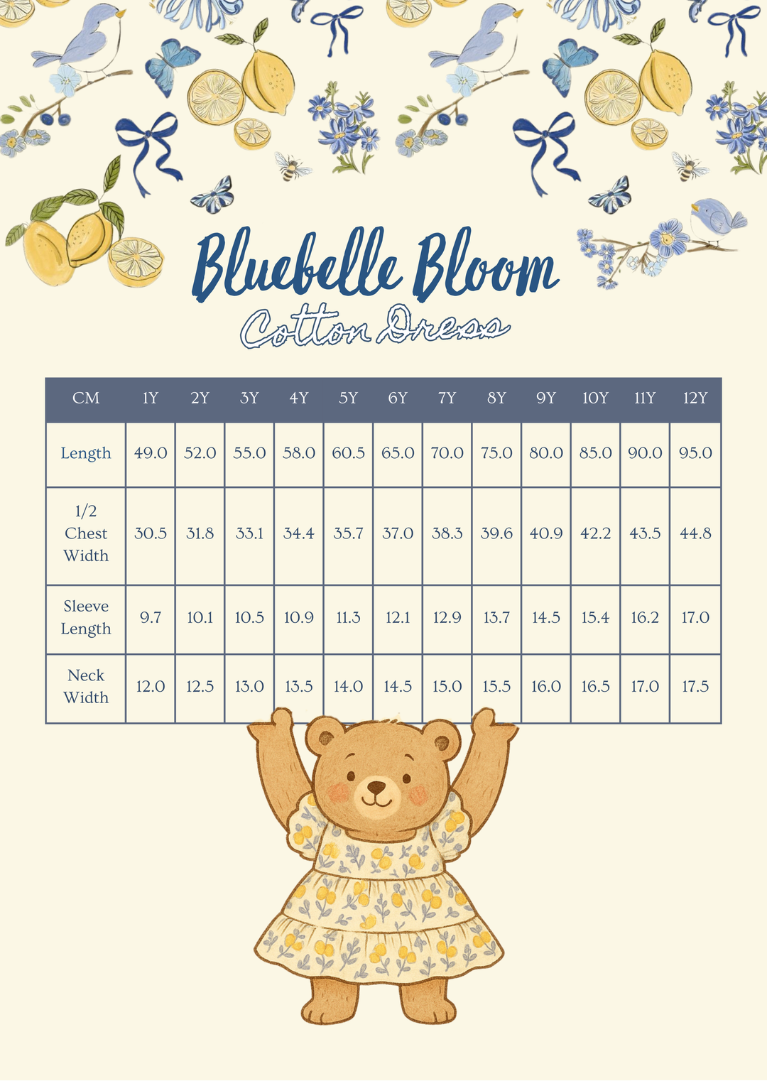 [PRE-ORDER] Bluebelle Bloom Cotton Dress